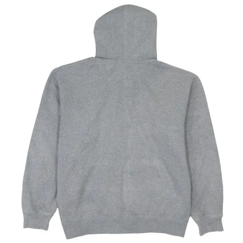 Nike Grey Full Zip Hoodie Men's XXL Embroidered Swoosh Kangaroo Pockets Fleece Sweatshirt sold by Vintage Club product image thumbnail 2