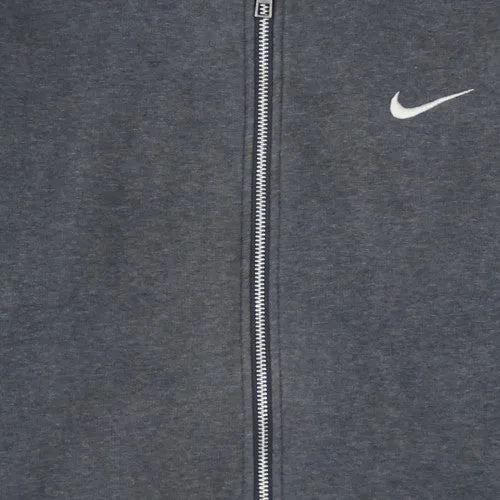 Nike Charcoal Grey Full Zip Hoodie Men's XLarge Embroidered Swoosh Kangaroo Pockets Sweatshirt sold by Vintage Club product image thumbnail 4