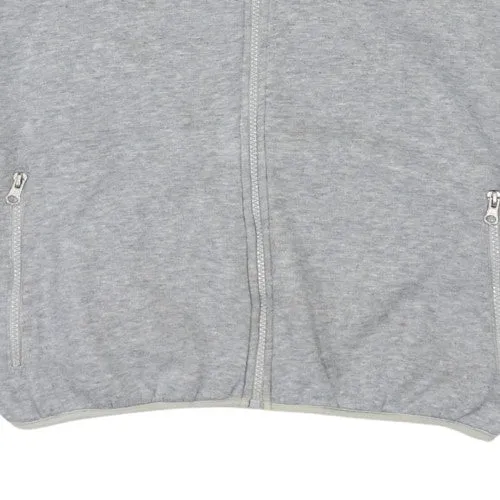 Nike Grey Full Zip Hoodie Men's Large Neon Printed Logo Zip Pockets Sweatshirt sold by Vintage Club product image thumbnail 5