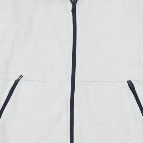 Adidas Light Grey Zip Hoodie Women's Small Logo Sleeve Zip Pockets Casual Sweatshirt sold by Vintage Club product image thumbnail 4