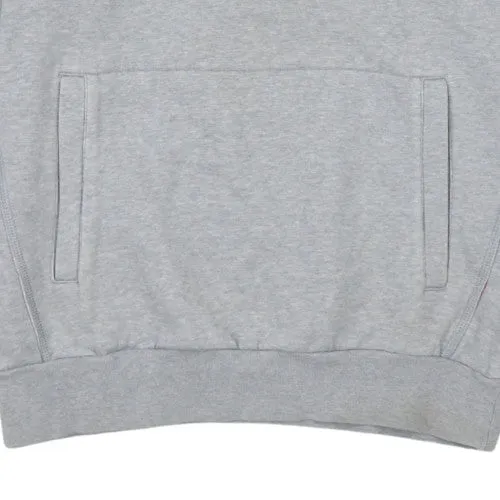 Puma Grey Hoodie Men's Small Red Printed Logo Kangaroo Pocket Pullover Sweatshirt sold by Vintage Club product image thumbnail 5