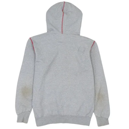 Puma Grey Hoodie Men's Small Red Printed Logo Kangaroo Pocket Pullover Sweatshirt sold by Vintage Club product image thumbnail 2