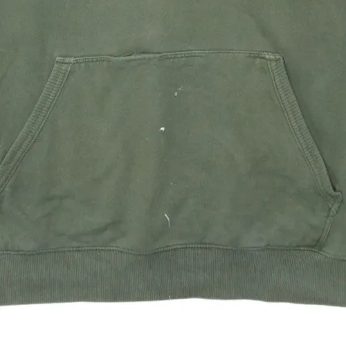Vans Khaki Green Hoodie Men's Small Printed Logo Kangaroo Pocket Pullover Sweatshirt sold by Vintage Club product image thumbnail 5