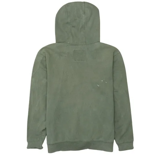 Vans Khaki Green Hoodie Men's Small Printed Logo Kangaroo Pocket Pullover Sweatshirt sold by Vintage Club product image thumbnail 2