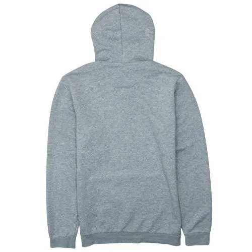 Adidas Grey Hoodie Men's Medium Big Trefoil Printed Logo Kangaroo Pocket Pullover Sweatshirt sold by Vintage Club product image thumbnail 2