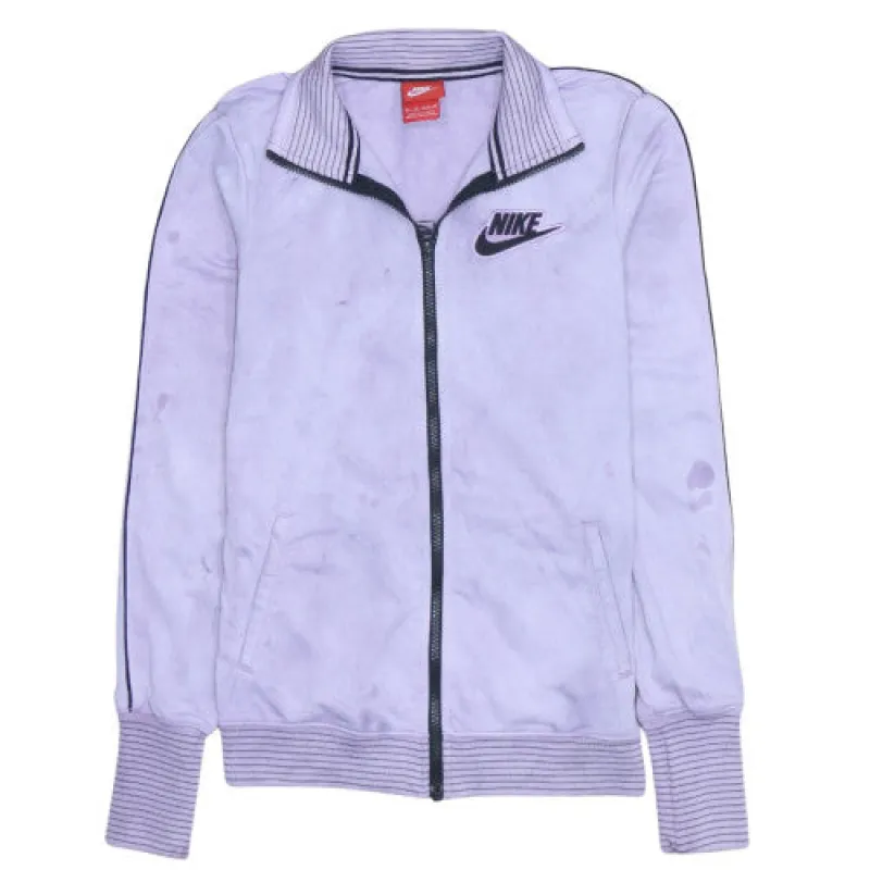 Nike Light Purple Jacket Men's XSmall Embroidered Chest Logo Full Zip Track Top Sweatshirt sold by Vintage Club