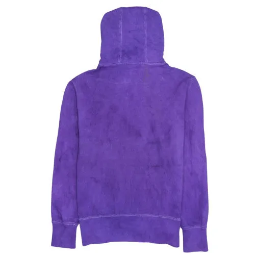 Champion Purple Hoodie Men's Small Embroidered Spellout Logo Kangaroo Pocket Pullover Sweatshirt sold by Vintage Club product image thumbnail 2