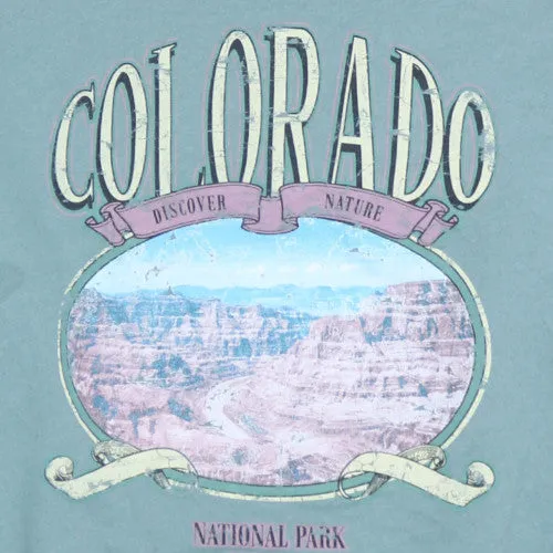 Primark Green Colorado Sweatshirt Men's Small Printed Graphic Crewneck Pullover Fleece Top sold by Vintage Club product image thumbnail 4