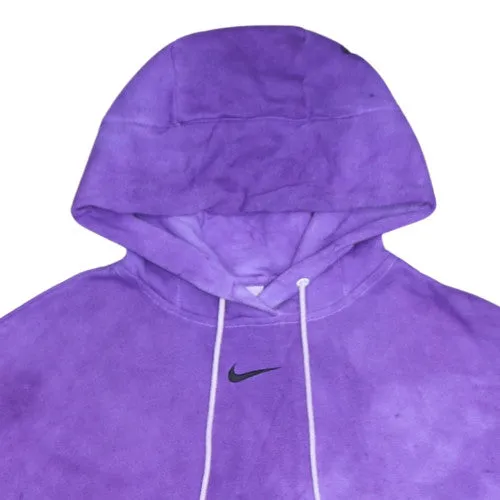 Nike Purple Hoodie Men's Small Embroidered Swoosh Tie Dye Effect Kangaroo Pocket Sweatshirt sold by Vintage Club product image thumbnail 3