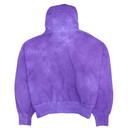 Nike Purple Hoodie Men's Small Embroidered Swoosh Tie Dye Effect Kangaroo Pocket Sweatshirt sold by Vintage Club product image thumbnail 2