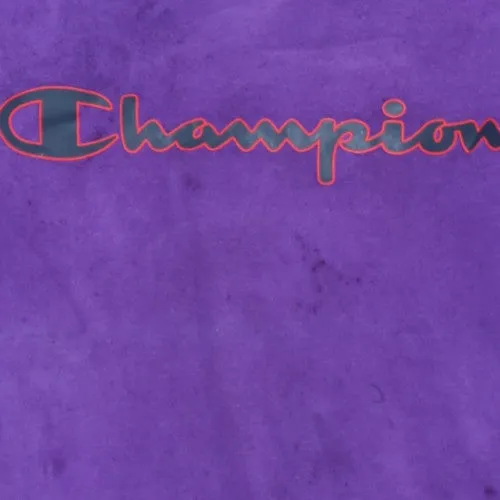 Champion Purple Sweatshirt Men's XSmall Embroidered Script Logo Crewneck Pullover Fleece Top sold by Vintage Club product image thumbnail 4