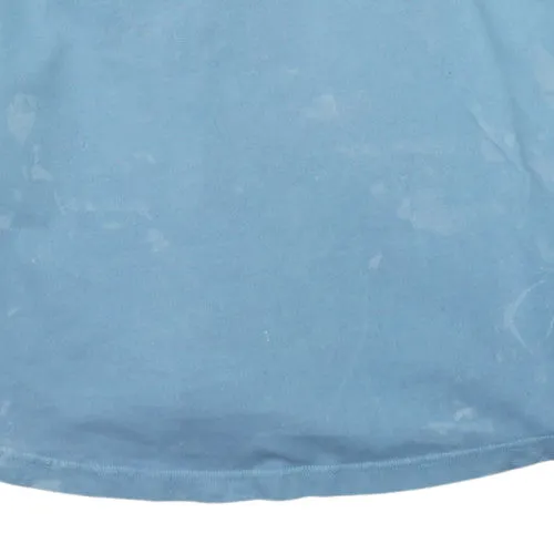 Nike Light Blue Sweatshirt Men's Large Printed Logo Raglan Long Sleeve Pullover Top sold by Vintage Club product image thumbnail 5