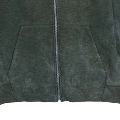 Nike Dark Green Full Zip Hoodie Men's Medium Embroidered Chest Logo Kangaroo Pockets Sweatshirt sold by Vintage Club product image thumbnail 5