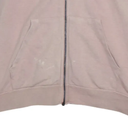 Nike Dusty Pink Full Zip Hoodie Men's Large Printed Swoosh Logo Kangaroo Pockets Sweatshirt sold by Vintage Club product image thumbnail 5