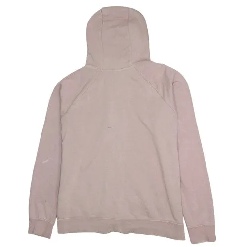Nike Dusty Pink Full Zip Hoodie Men's Large Printed Swoosh Logo Kangaroo Pockets Sweatshirt sold by Vintage Club product image thumbnail 2