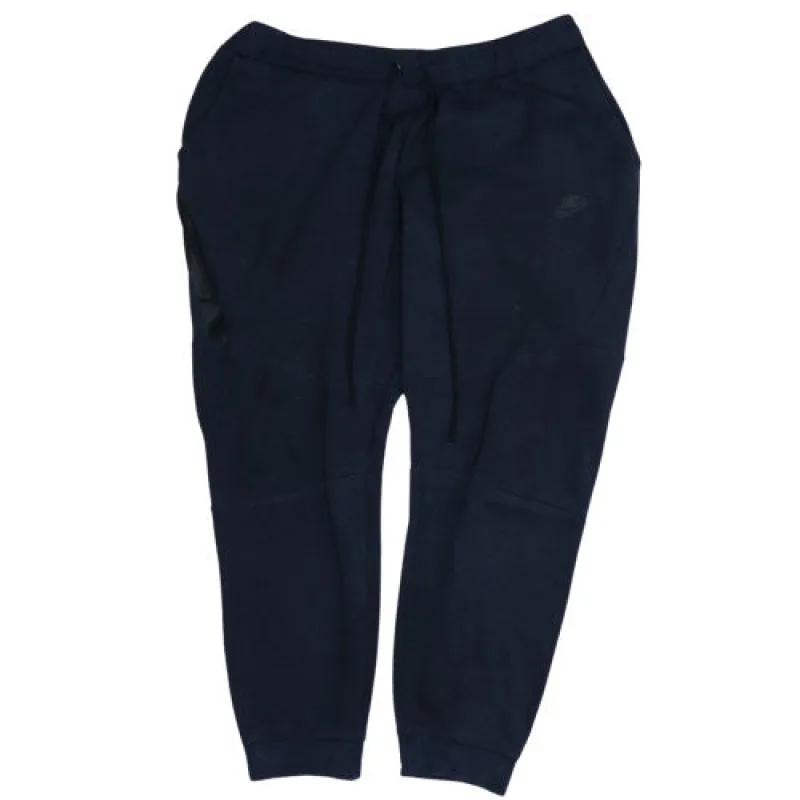 Nike Navy Blue Joggers Men’s XLarge Elastic Waist Zip Pocket Embroidered Logo Sweatpants sold by Vintage Club