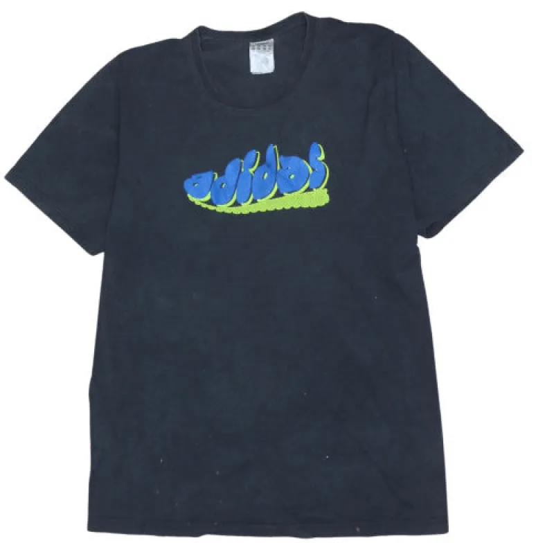 Adidas Black Graphic T Shirt Men's XLarge Printed Logo Casual Tee Top sold by Vintage Club