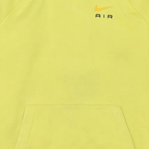 Nike Yellow Hoodie Women’s XLarge Printed Air Logo Kangaroo Pocket Pullover Sweatshirt sold by Vintage Club product image thumbnail 4