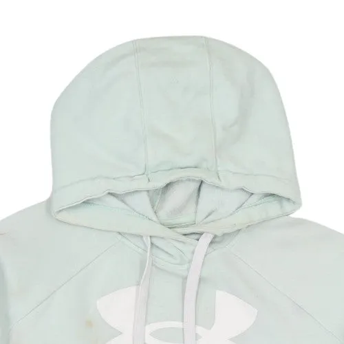 Under Armour Light Mint Green Hoodie Men's Small Printed Logo Kangaroo Pocket Pullover Sweatshirt sold by Vintage Club product image thumbnail 3