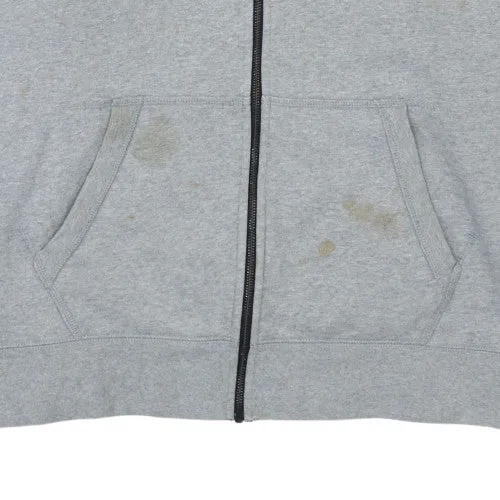 Nike Grey Full Zip Hoodie Men's XXLarge Manchester United AON Embroidered Logos Sweatshirt sold by Vintage Club product image thumbnail 5