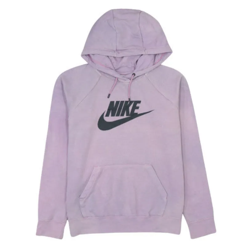 Nike Lilac Purple Hoodie Men's Medium Printed Logo Kangaroo Pocket Pullover Sweatshirt sold by Vintage Club