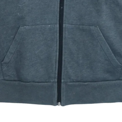 Under Armour Dark Grey Hoodie Men's Medium Full Zip Logo Tape Sleeves Fleece Sweatshirt sold by Vintage Club product image thumbnail 5