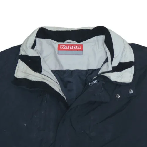 Kappa Black Windbreaker Jacket Men's XXLarge Zip Pockets Colour Block Outerwear Track Top sold by Vintage Club product image thumbnail 3