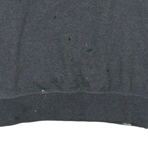 The North Face Dark Grey Hoodie Men's Medium Printed Logo Pullover Sweatshirt sold by Vintage Club product image thumbnail 5