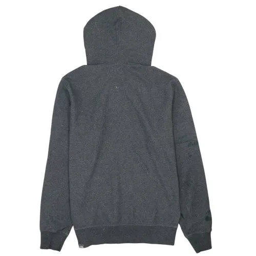 The North Face Dark Grey Hoodie Men's Medium Printed Logo Pullover Sweatshirt sold by Vintage Club product image thumbnail 2