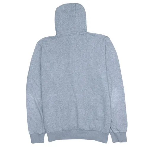 Adidas Light Grey Hoodie Men's Medium Three Stripe Sleeves Trefoil Logo Pullover Sweatshirt sold by Vintage Club product image thumbnail 2