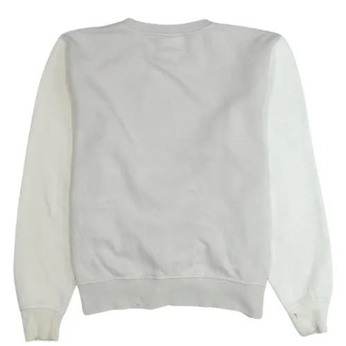 Nike Beige Cream Sweatshirt Men's XSmall Gold Printed Swoosh Loose Fit Pullover Jumper sold by Vintage Club product image thumbnail 2