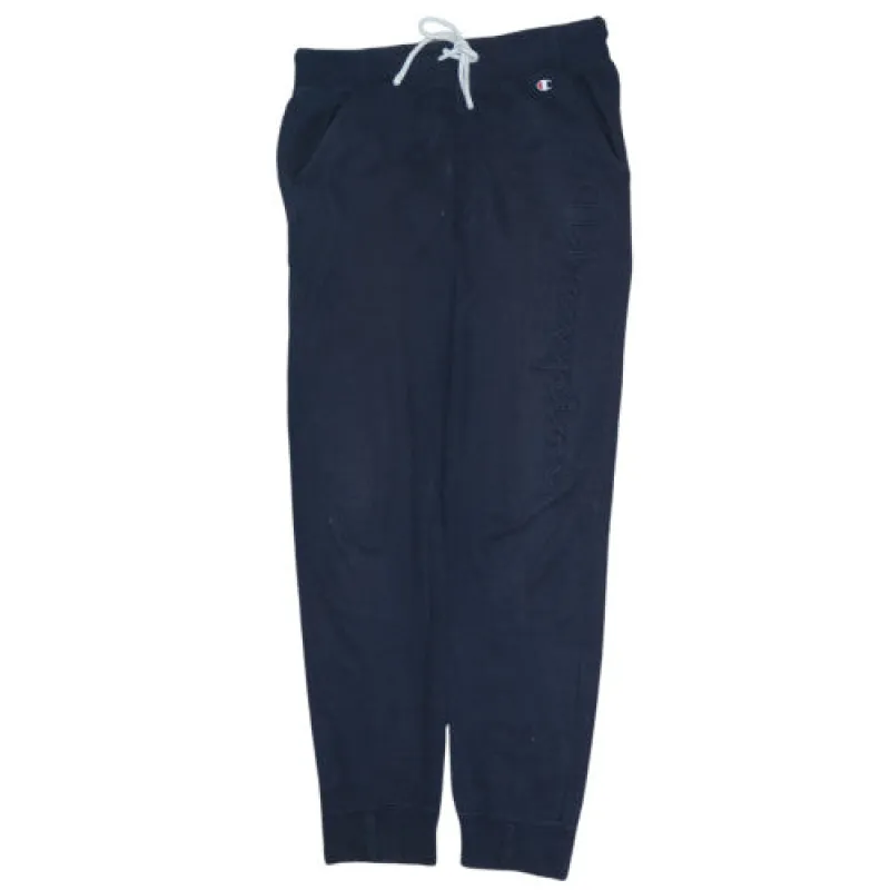 Champion Navy Blue Joggers Men’s Small Embroidered Logo Drawstring Waist Cuffed Sweatpants sold by Vintage Club