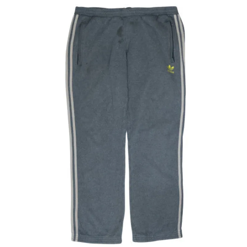 Adidas Grey Joggers Men’s 38 Three Stripe Fleece Elastic Waist Printed Trefoil Sweatpants sold by Vintage Club