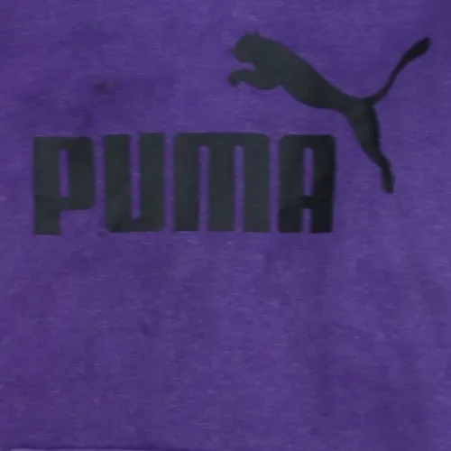 Puma Purple Hoodie Men's Small Printed Chest Logo Front Pocket Pullover Sweatshirt sold by Vintage Club product image thumbnail 4