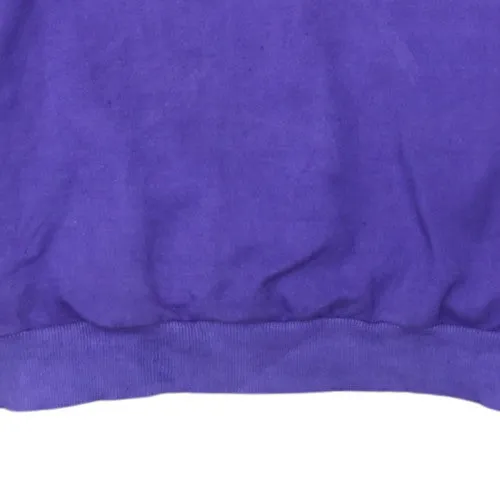 Adidas Purple Sweatshirt Women's XXL Three Stripe Sleeves Embroidered Logo Pullover Top sold by Vintage Club product image thumbnail 5