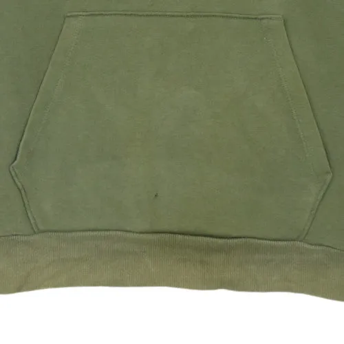 Puma Khaki Green Hoodie Men's Small Printed Logo Front Pouch Pullover Sweatshirt sold by Vintage Club product image thumbnail 5