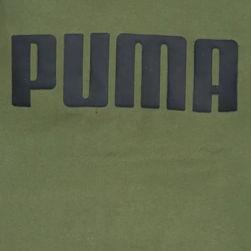 Puma Khaki Green Hoodie Men's Small Printed Logo Front Pouch Pullover Sweatshirt sold by Vintage Club product image thumbnail 4