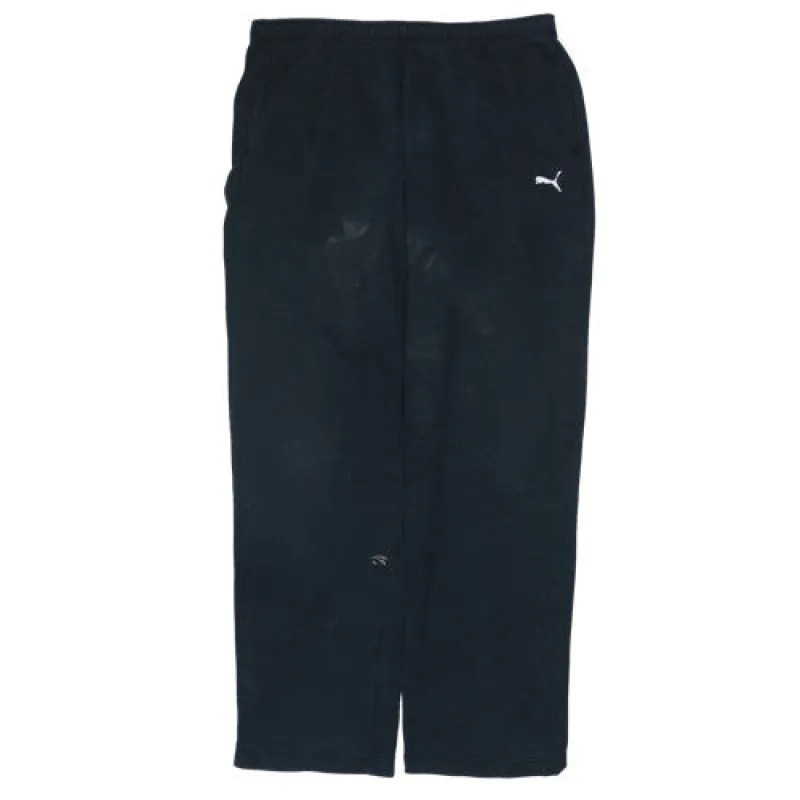 Puma Black Trousers Men's XL Elastic Waist Embroidered Logo Casual Track Pants sold by Vintage Club