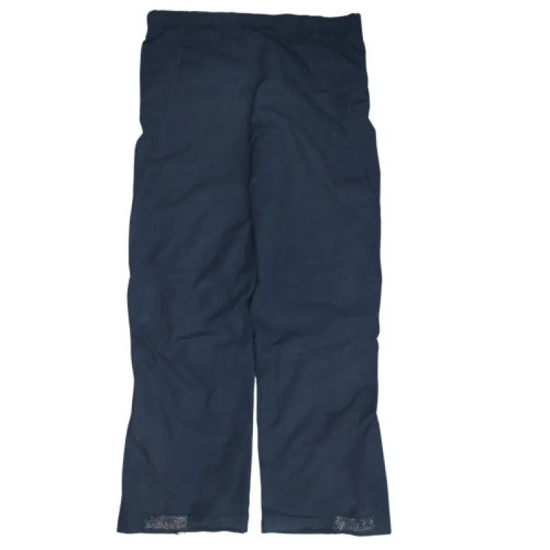 Nike Navy Blue Trousers Men's Small Elastic Waist Embroidered Swoosh Casual Pants made by Nike