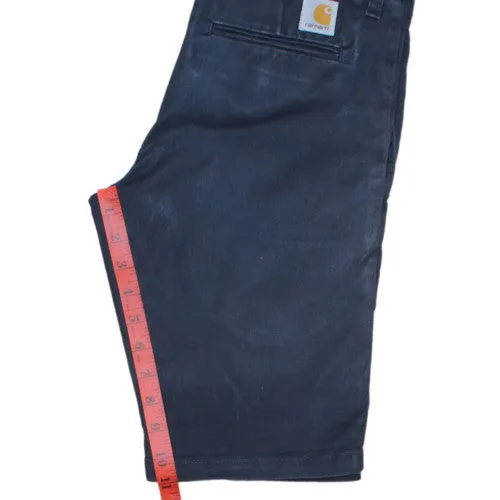 Carhartt Navy Blue Shorts Men's 28 Chino Style Back Logo Patch Casual sold by Vintage Club product image thumbnail 5