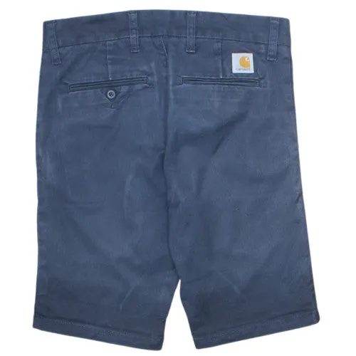 Carhartt Navy Blue Shorts Men's 28 Chino Style Back Logo Patch Casual sold by Vintage Club