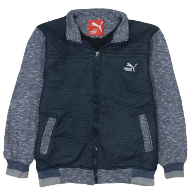 Puma Navy Blue Full Zip Jacket Women's XXLarge Embroidered Chest Logo Pockets Track Top sold by Vintage Club