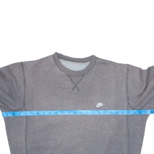 Nike Washed Grey Sweatshirt Men's Medium Embroidered Swoosh Crewneck Pullover Jumper sold by Vintage Club product image thumbnail 5