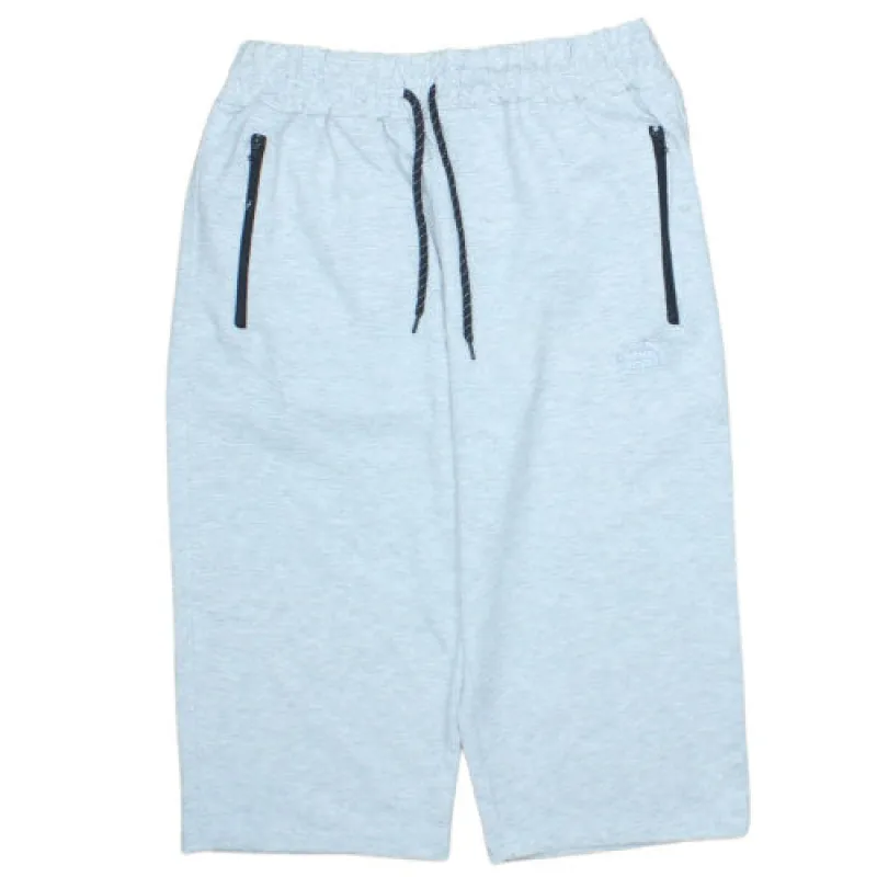 The North Face Light Grey Shorts Men’s Large Zip Pockets Printed Logo Casual Sweatshorts sold by Vintage Club