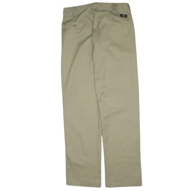 Vintage 90s Dickies Men's Tan Brown Baggy Chinos Straight Leg 34 sold by Vintage Club