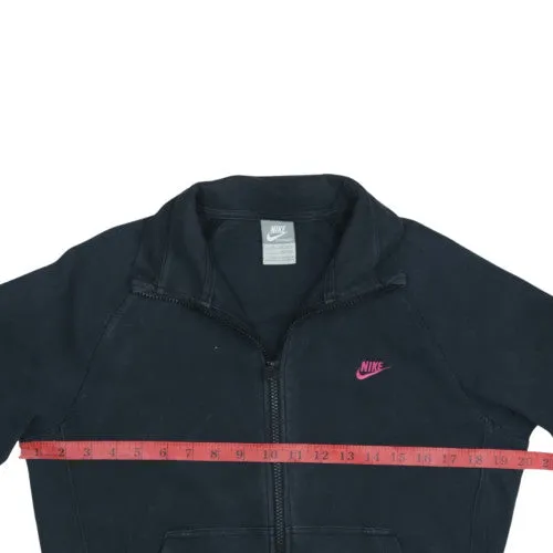 Nike 90s Women's Black Full Zip Sweatshirt XL Pink Logo Funnel Neck sold by Vintage Club product image thumbnail 5