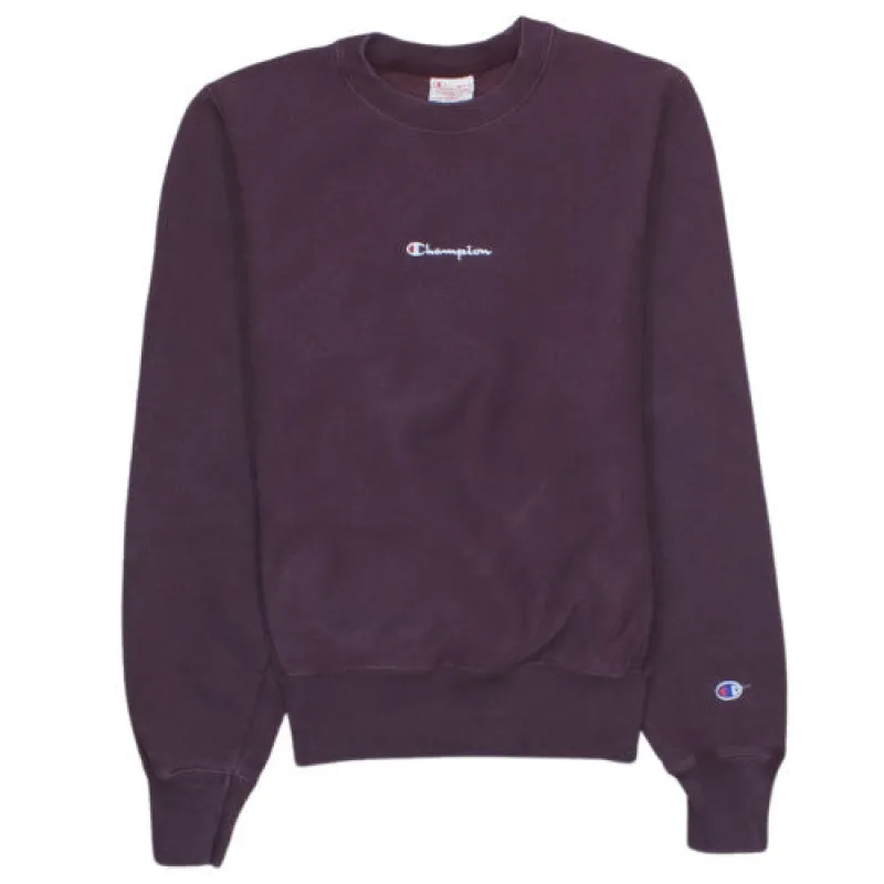 Champion Vintage 90's Purple Crewneck Sweatshirt XSmall Fleece Top sold by Vintage Club