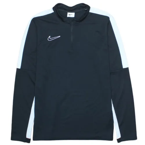 Nike Swoosh 90s Quarter Zip Sweatshirt XL Black White Stripes sold by Vintage Club