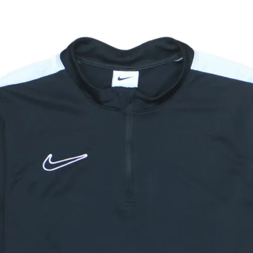 Nike Swoosh 90s Quarter Zip Sweatshirt XL Black White Stripes sold by Vintage Club product image thumbnail 3