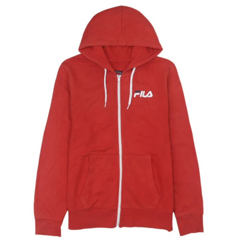 Fila 90's Vintage Men's Medium Red Full Zip Lightweight Hoodie sold by Vintage Club